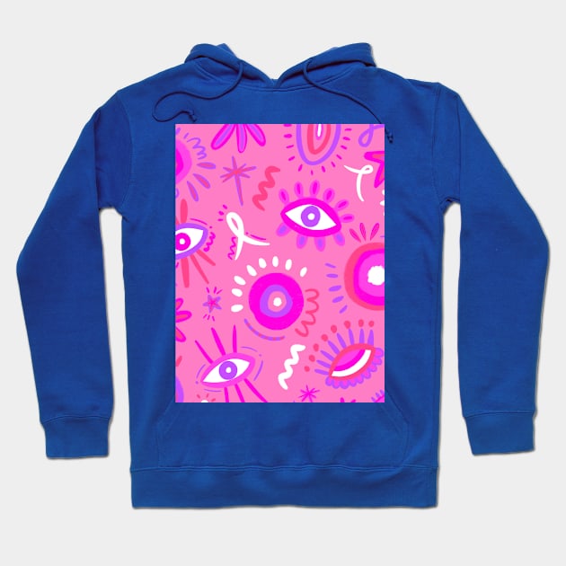 PINK EYES Hoodie by AS.PAINTINGS